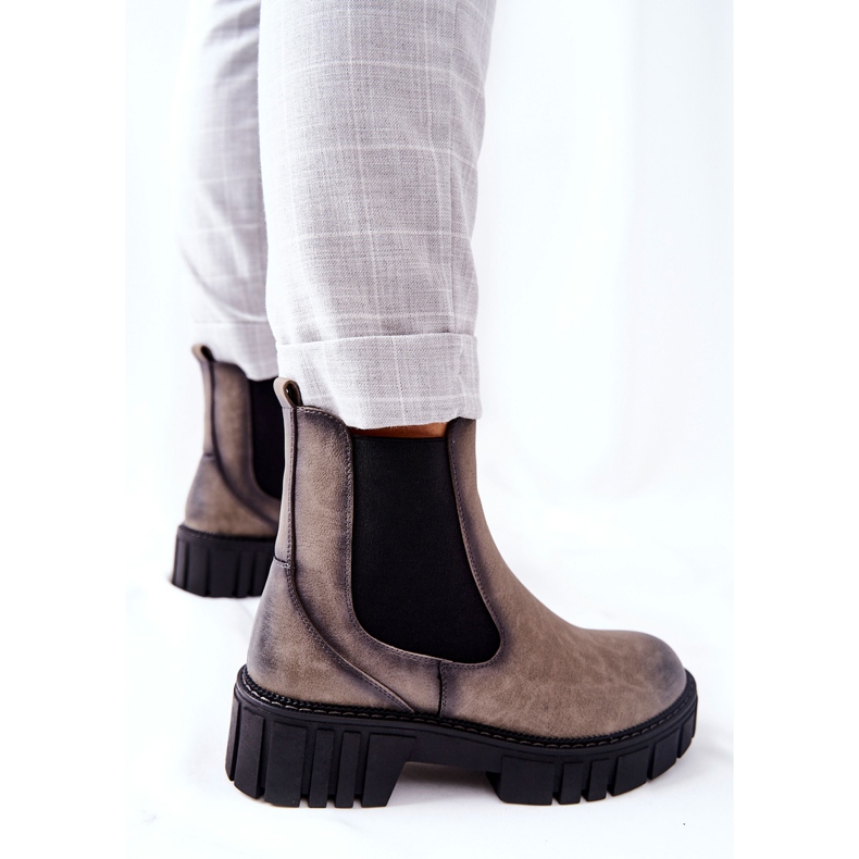 Bottes Travailleurs Warm Trapers Sergio Leone TR761 Gris 1