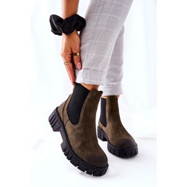 Bottes Travailleurs Chaud Trappeurs Sergio Leone TR761 Vert 7