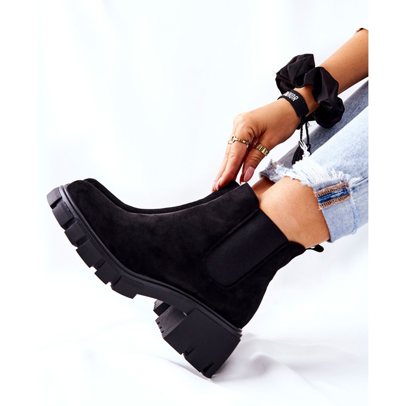 PS1 Bottes chaudes à talons hauts Black Madge noir 2
