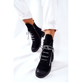 POTOCKI Bottes en cuir avec fermeture à glissière Lomessa noire décorative le noir 1