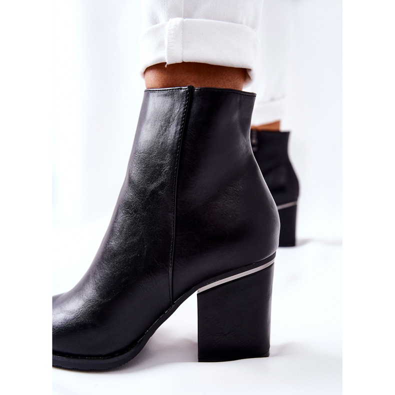 POTOCKI Bottes Airah noires classiques à talons hauts 1