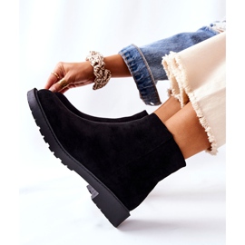 PH1 Bottines Chelsea Laurette noires sur talon plat 1