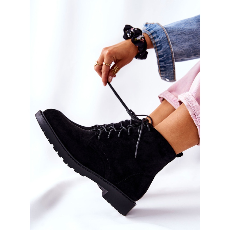 PH1 Bottes nouées classiques Melome noires 2