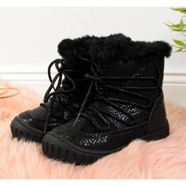 Bottes isolées Jr EVE325A noir blanche le noir 1