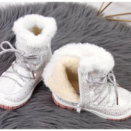 Bottines isolées Jr EVE325C blanc blanche 4