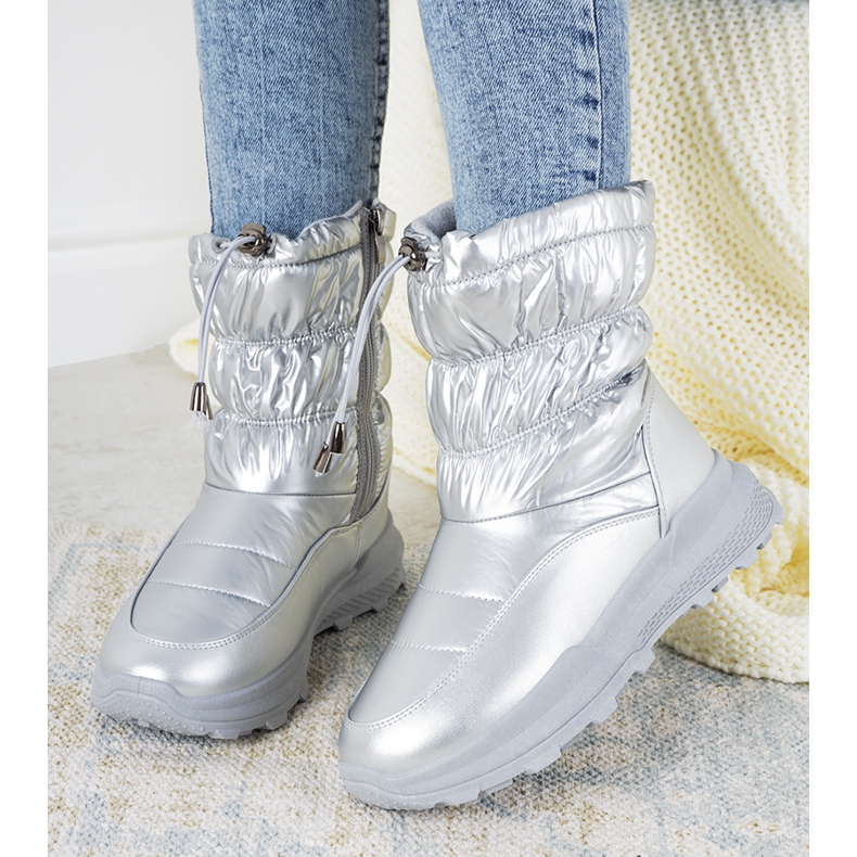 Bottes de neige argentées avec poignets Houle 1