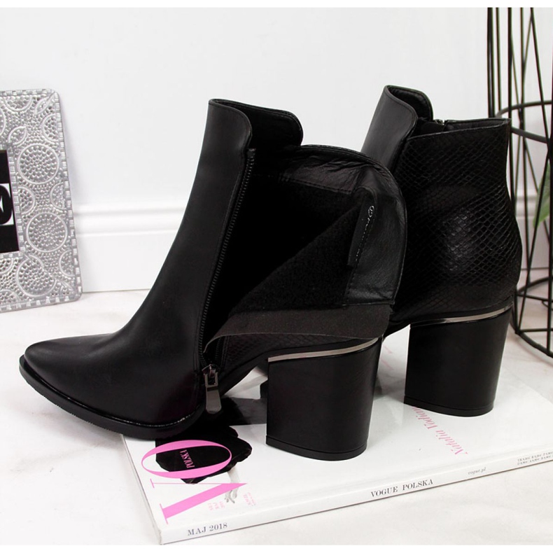 Bottines isolées Potocki W WOL31A noir 1