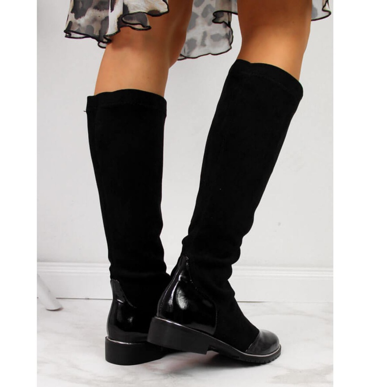 Bottes isolées en daim noir Filippo W PAW289 2
