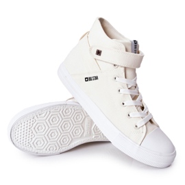 Baskets Hautes Big Star FF174140 Blanc écru 1
