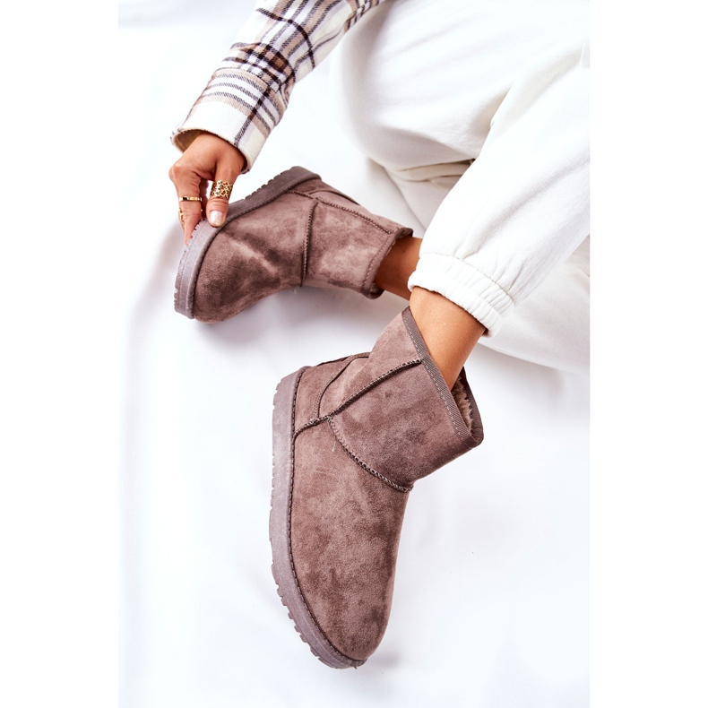 Bottes de neige chaudes en fourrure marron Vicandi brun 2 Bottes de neige chaudes en fourrure marron Vicandi brun 2