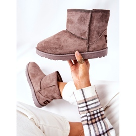 Bottes de neige chaudes en fourrure marron Vicandi brun 1