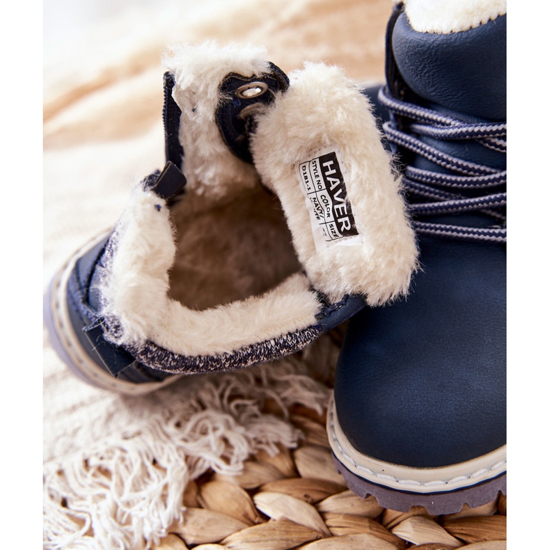 PH1 Trappeurs Chauds Enfant Avec Fourrure Bleu Marine Estée 1