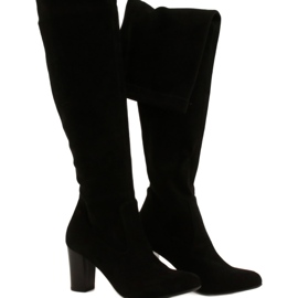 Bottes extensibles Caprice pour femmes 9-25500-27 044 noir 3