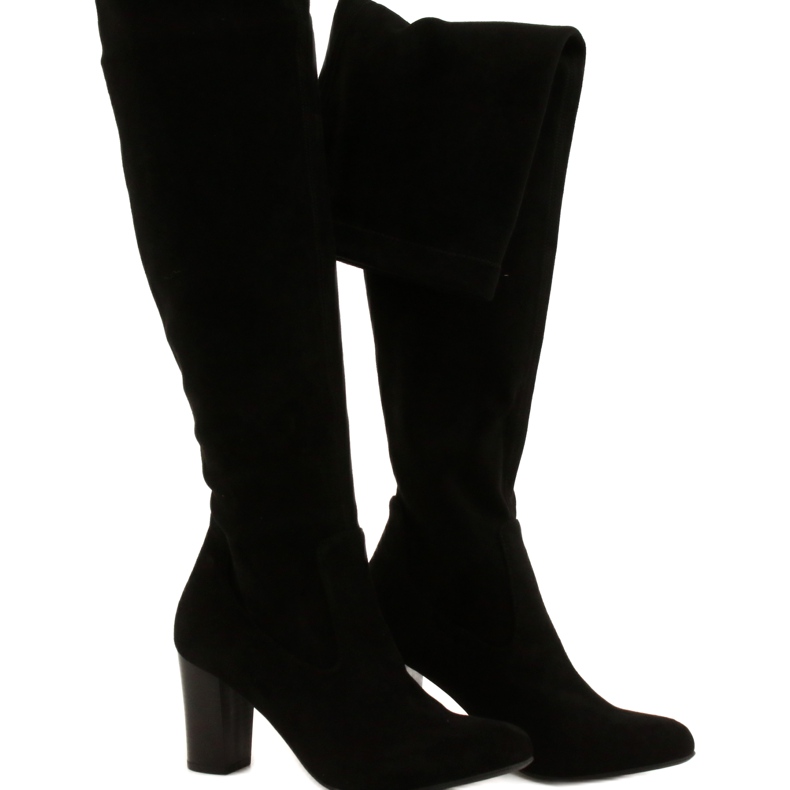 Bottes extensibles Caprice pour femmes 9-25500-27 044 noir 3