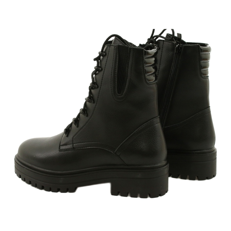 Boots Cuir Sergio Leone TR756 Lacets Noir 2