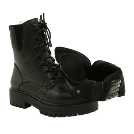 Boots Cuir Sergio Leone TR756 Lacets Noir 4