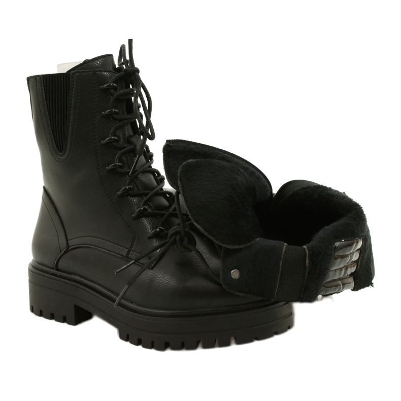 Boots Cuir Sergio Leone TR756 Lacets Noir 4