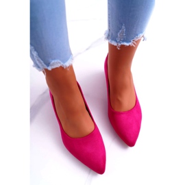 PS1 Escarpins Classiques Femme Daim Fuchsia Rheya rose 4