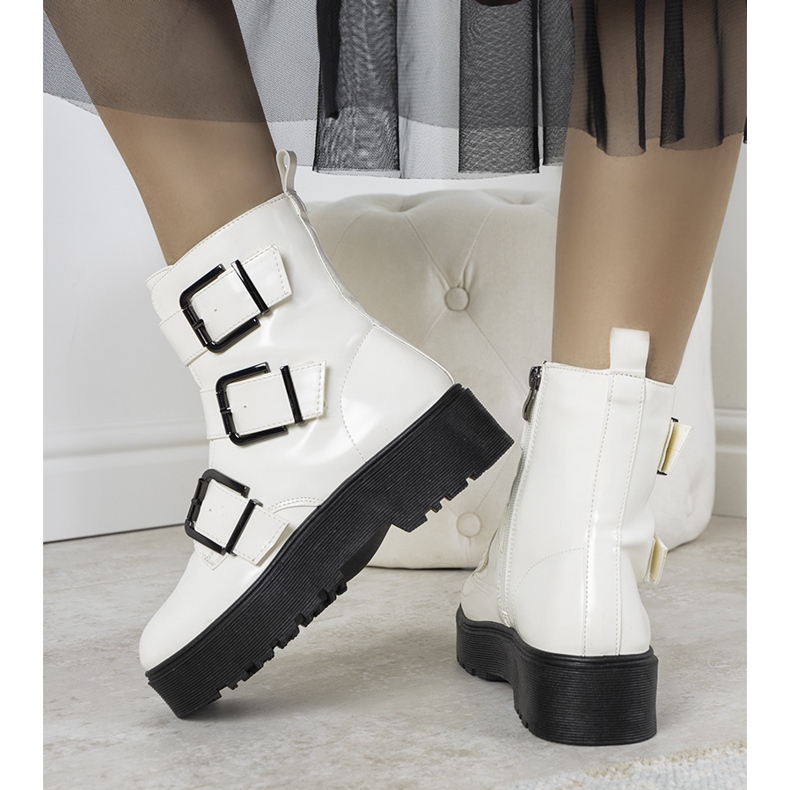 Bottines Austin blanches 2