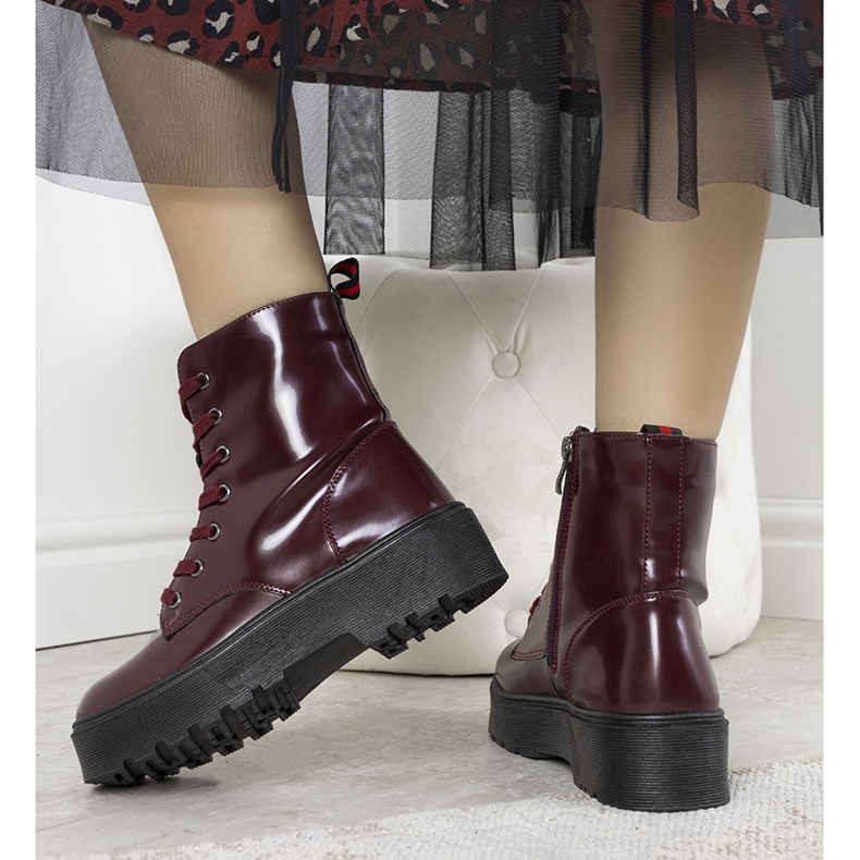 Bottines marron Jeanne bordeaux 1