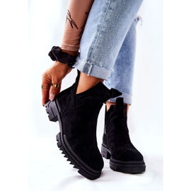 POTOCKI Bottes Corano noires avec une fermeture éclair découpée le noir 6
