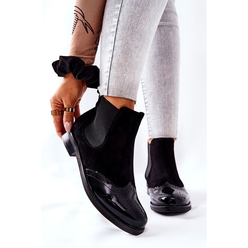 Bottes à enfiler en cuir Laura Messi Noir 2096 le noir 1 Bottes à enfiler en cuir Laura Messi Noir 2096 le noir 1