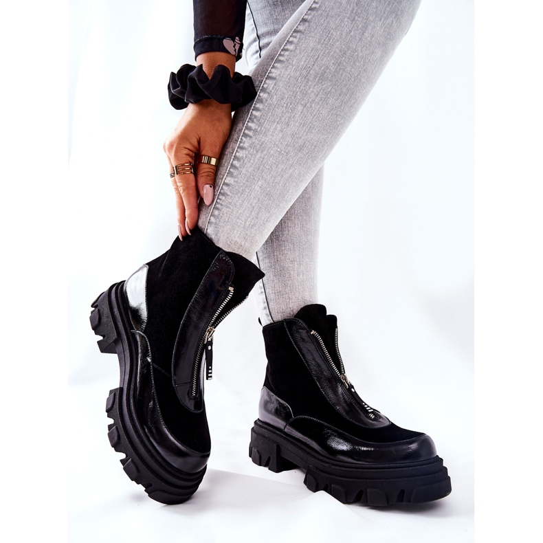 Bottes isolées en cuir Laura Messi Noir 2371 le noir 2