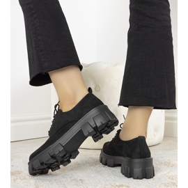 Chaussures noires sur semelle épaisse Melisande le noir 1