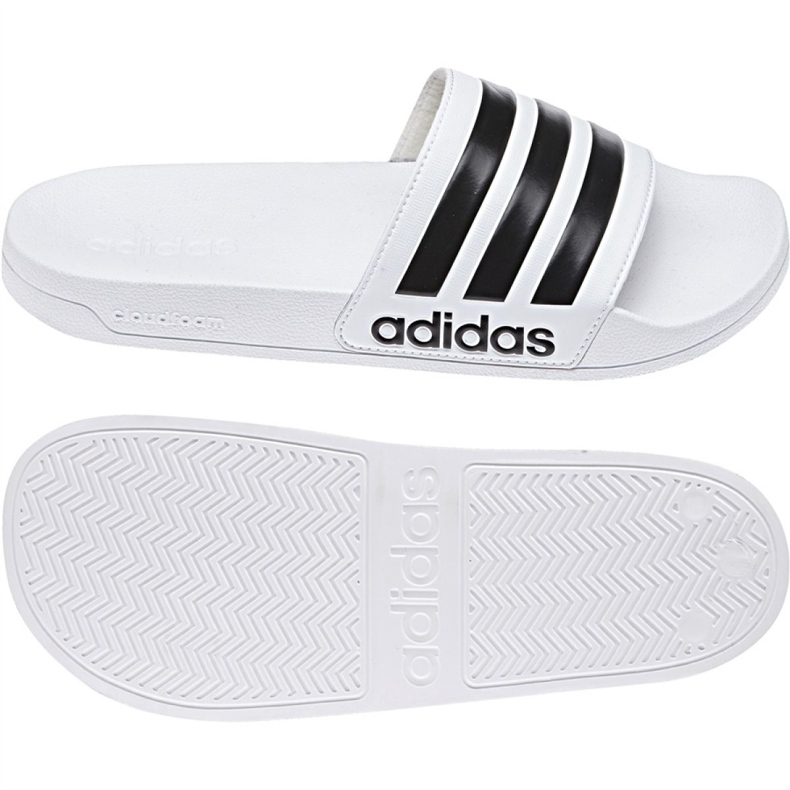 Pantoufles Adidas Adilette Shower blanches AQ1702 3
