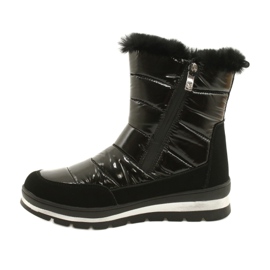 Bottes de neige noires avec membrane Caprice 26425-27 019 le noir 1