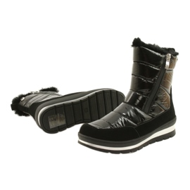 Bottes de neige noires avec membrane Caprice 26425-27 019 2