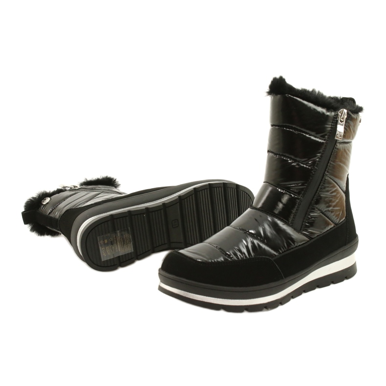 Bottes de neige noires avec membrane Caprice 26425-27 019 2