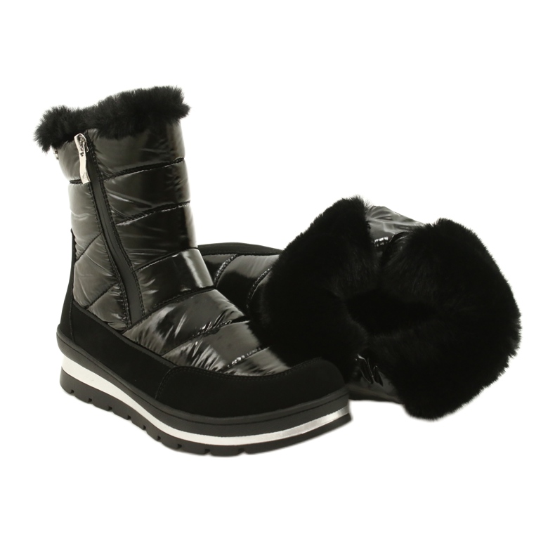 Bottes de neige noires avec membrane Caprice 26425-27 019 4