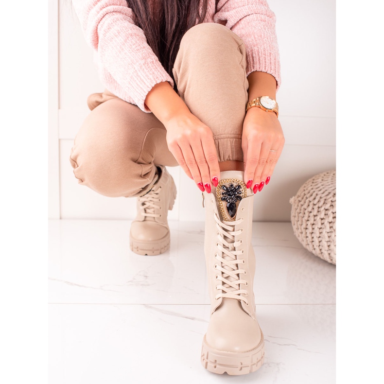 Seastar Grands travailleurs avec des cristaux beige 2