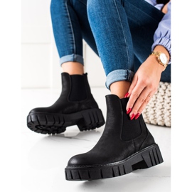 Bottines Chelsea en cuir écologique de Sergio Leone noir 1