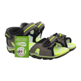 Sandales grises et vertes Bartek pour garçon le noir 4