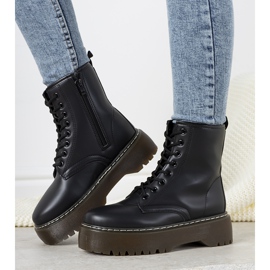 Bottines Lebel noires le noir 2
