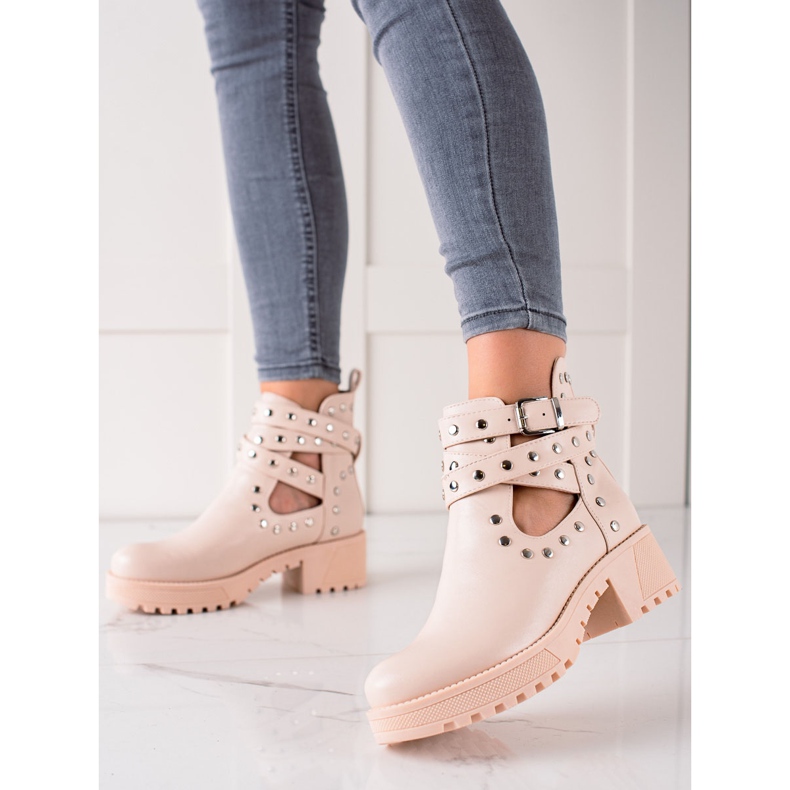 Bestelle Travailleurs à la mode avec des strass beige 2