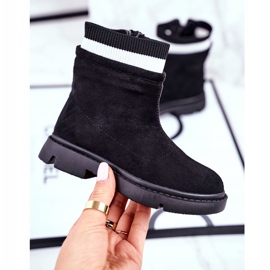 Apawwa Bottines Chaudes Enfant Noir Pinko 1