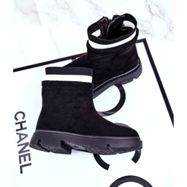 Apawwa Bottines Chaudes Enfant Noir Pinko 2
