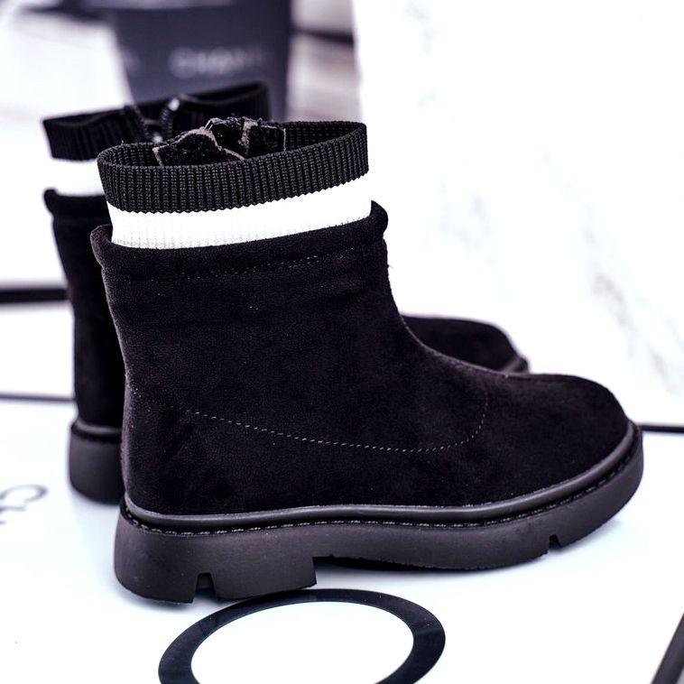 Apawwa Bottines Chaudes Enfant Noir Pinko 3