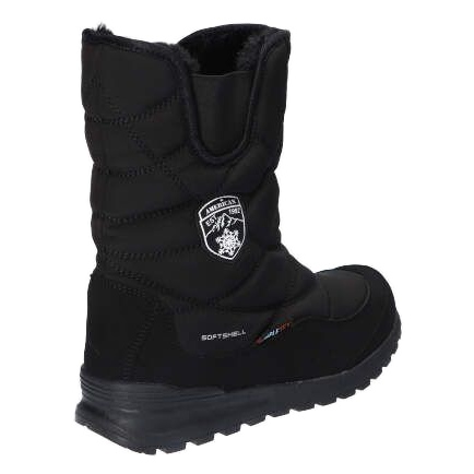 Bottes de neige Softshell imperméables avec membrane American Club SN22 / 21, noir 2