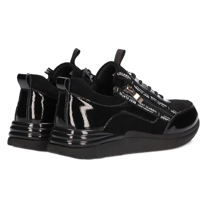 Baskets en cuir Filippo DP3149 / 21 BK noir 4