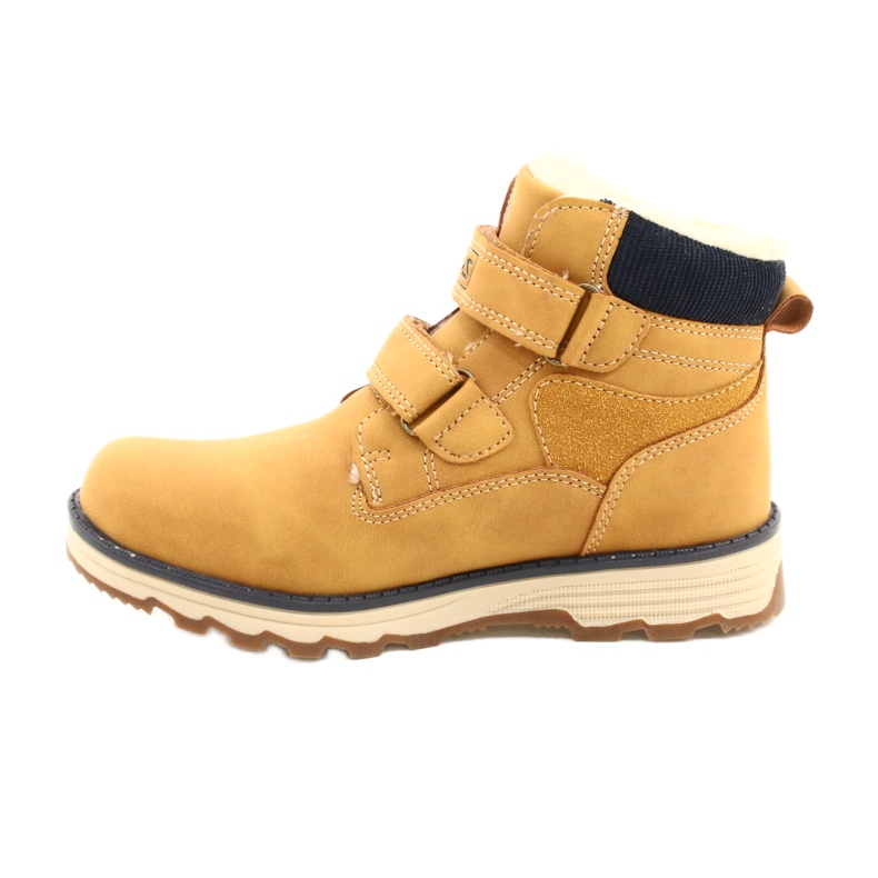 Bottes en bois avec velcro Camel News 21DZ20-4307 jaune 2