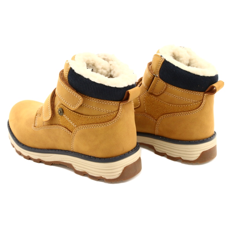 Bottes en bois avec velcro Camel News 21DZ20-4307 jaune 5