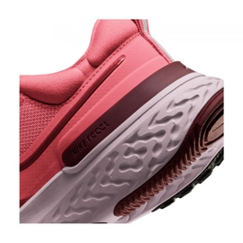 Chaussure de course Nike React Miler 2 W CW7136-600 rouge multicolore 2