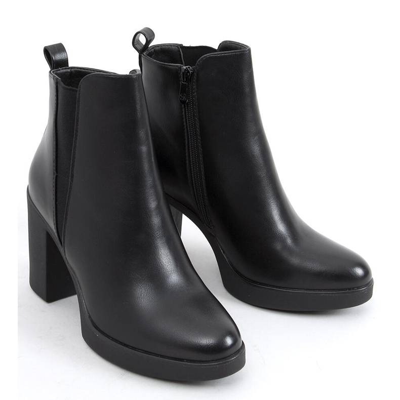 Bottines noires à talons hauts noir 6917 Noir 2