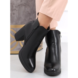 Bottines noires à talons hauts noir 6917 Noir le noir 3