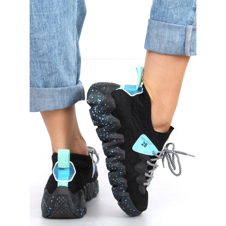 Chaussures de sport à semelle haute NB387 Allblack noires 1