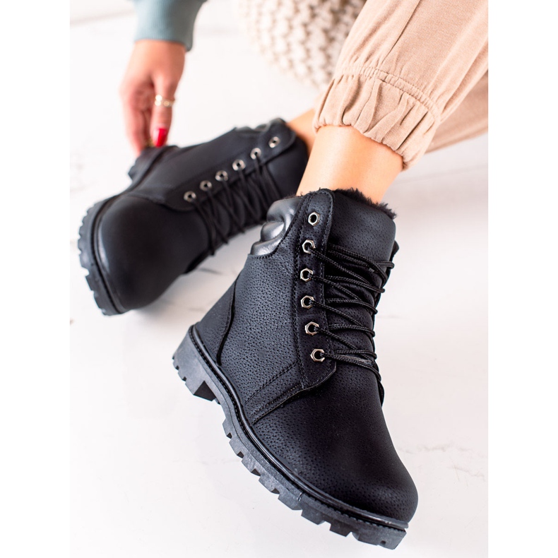 TRENDI Trappeurs noirs avec réchauffement 2